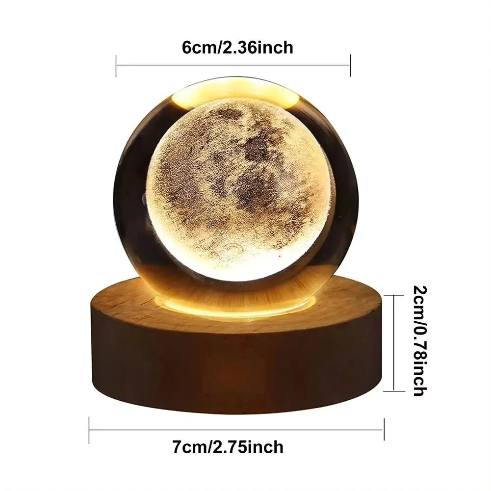 Moon Crystal Ball Lamp