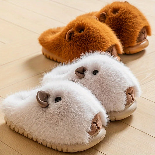Fluffy & Cozy Capybara Slippers