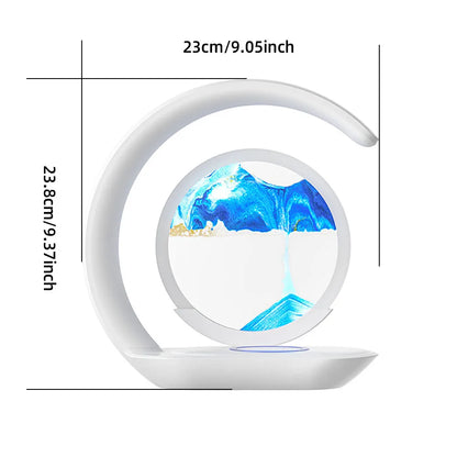 Zen Hourglass Lamp + Wireless Charging