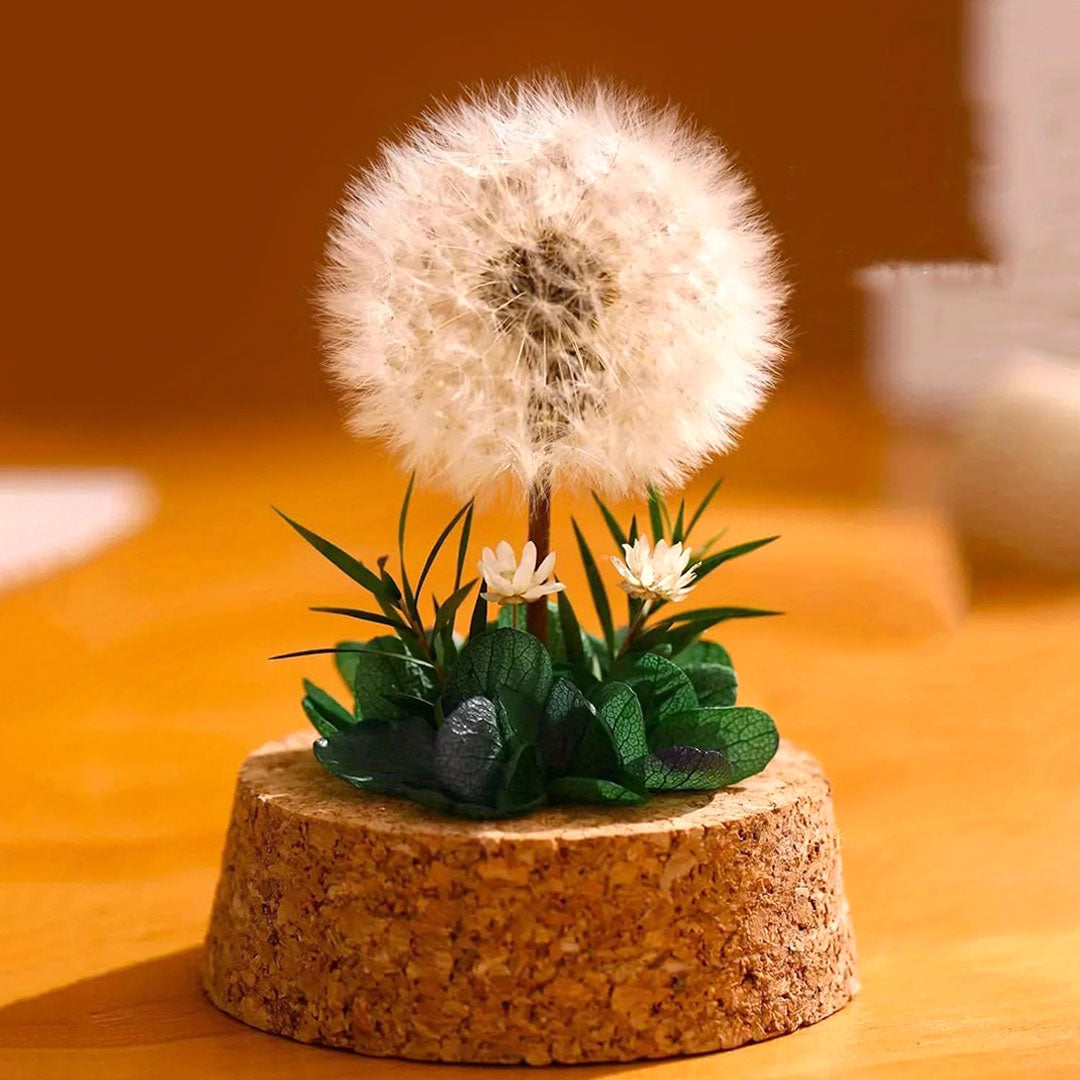 Eternal Dandelion Glass Dome