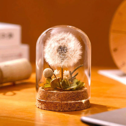 Eternal Dandelion Glass Dome