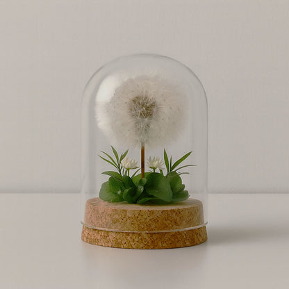 Eternal Dandelion Glass Dome