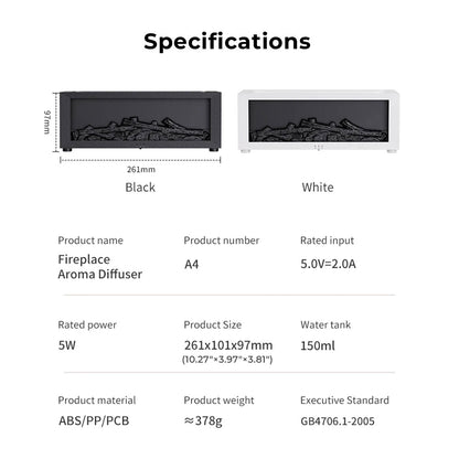 Fireplace Flame Aroma Diffuser