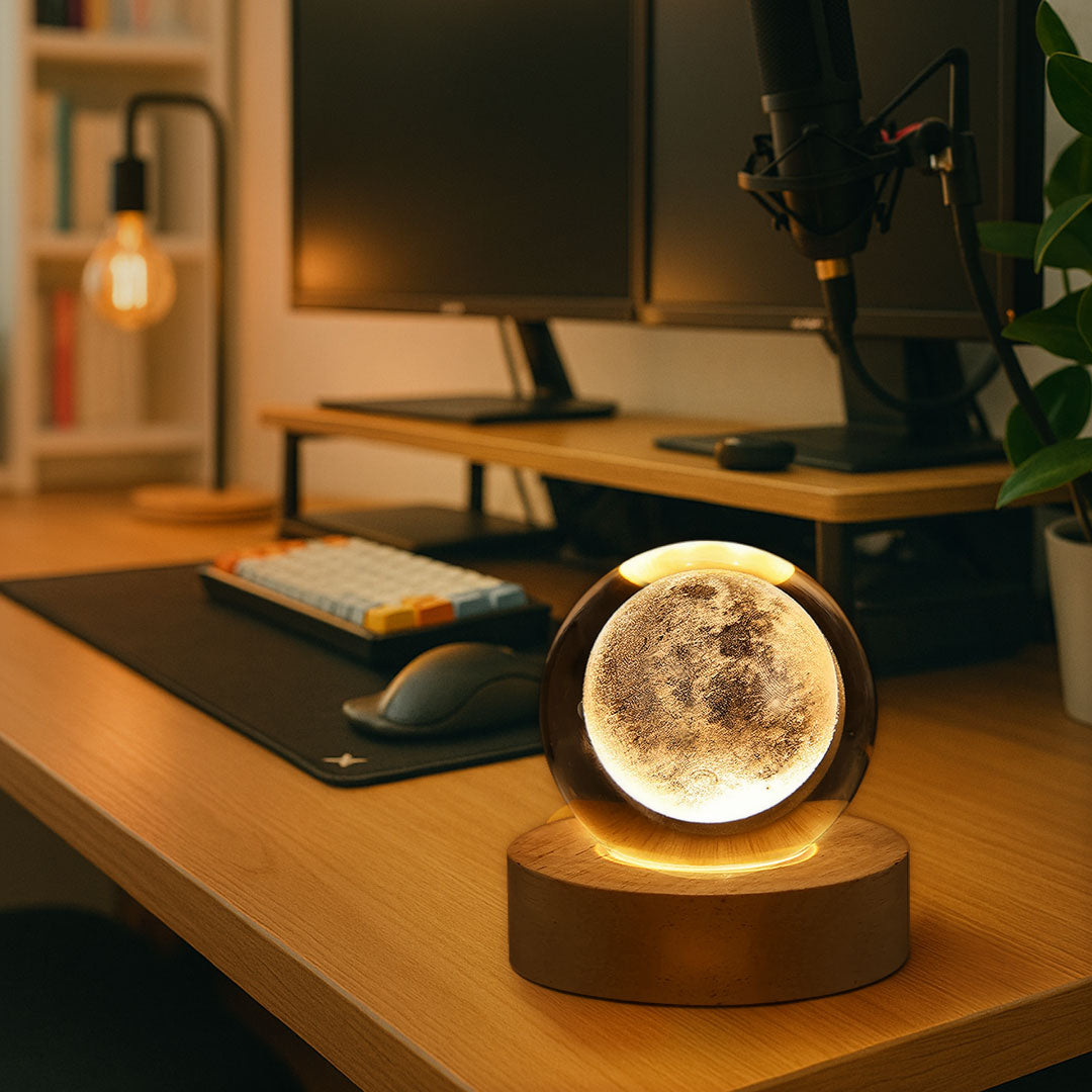 Moon Crystal Ball Lamp